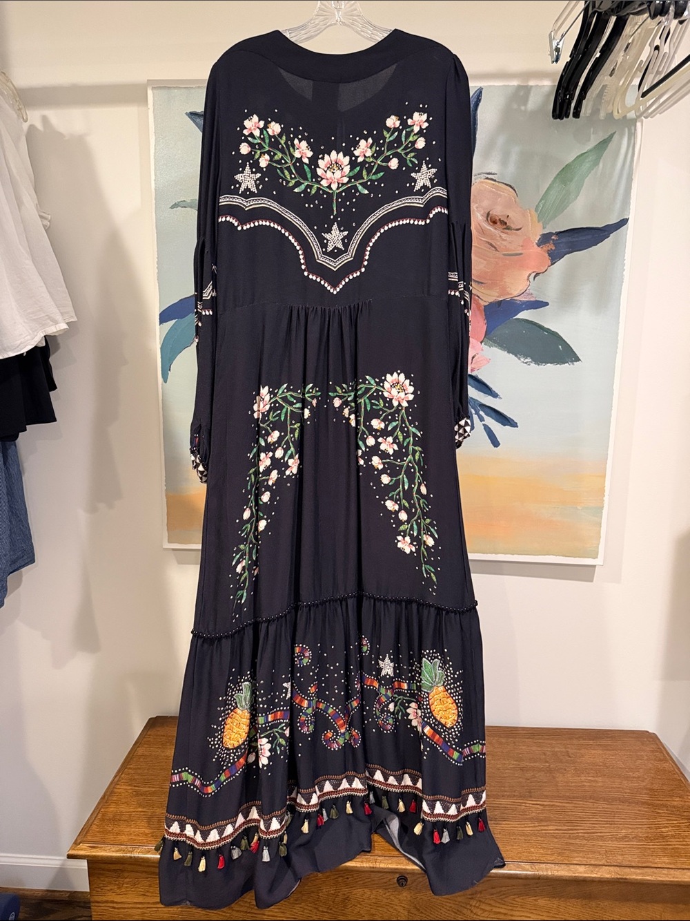Farm Rio Black/multi Maxi Dress - Picture 5 of 5